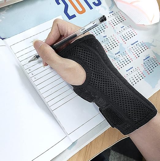 NuCamper Wrist Brace for Carpal Tunnel Night Wrist Support Left Hand Pink | Wrist Splint for Men Women, Tendonitis Arthritis Pain Relief,Adjustable Compression Hand Braces, Sleeping, Office Work Typing