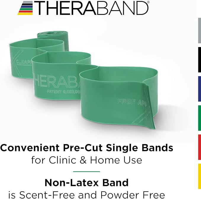 THERABAND CLX Resistance Band with Loops, 5-Foot Band