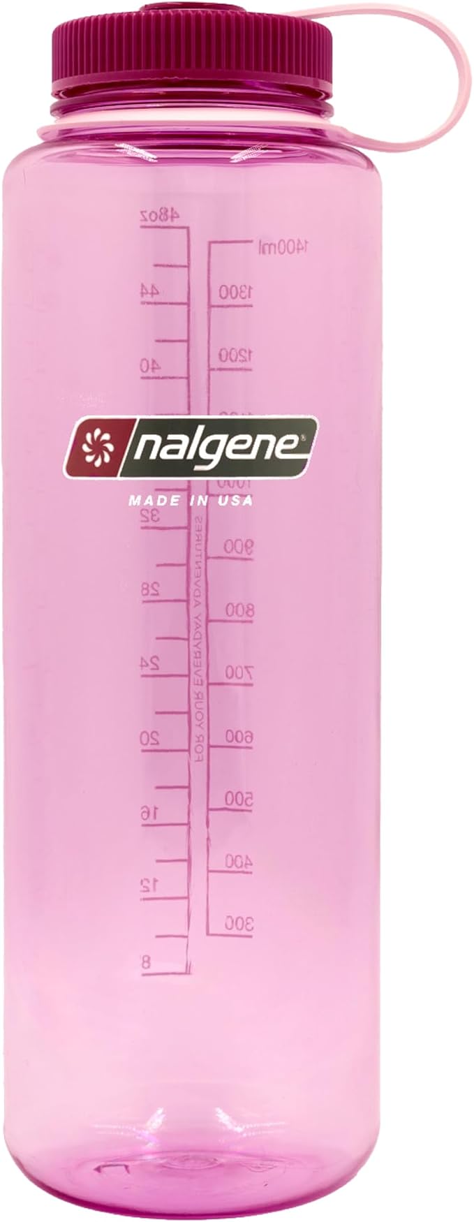 Nalgene Sustain Tritan BPA-Free Water Bottle Made with Material Derived from 50% Plastic Waste (using ISCC certified mass balance), 48 OZ, Wide Mouth, Cosmo