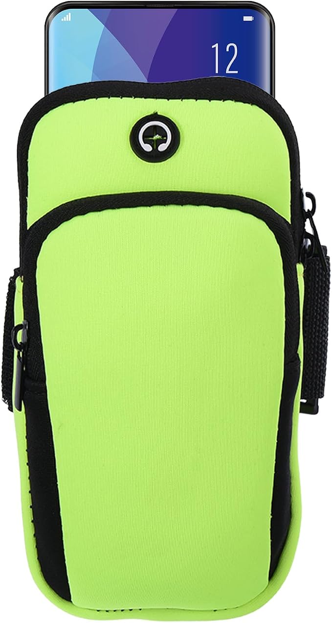 PATIKIL Phone Arm Band for Running, Running Phone Carrier Armband Cell Phone Holder for Runners Green