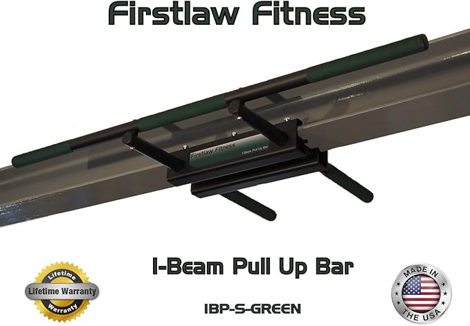 600 LBS Weight Limit - I-Beam Pull Up Bar - Straight Long Bar - Grip Tape.