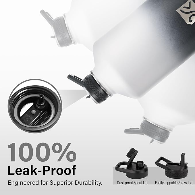 DYSANKY 1 Gallon Insulated Water Bottle | Upgraded Thickened Stainless Steel Metal Portable Sports Large Water Jug for Gym and Hiking with Carrier Bag, Handle Strap | BPA-Free 128 oz