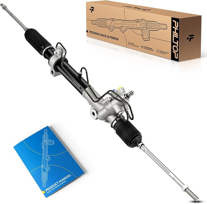 PHILTOP Power Steering Rack & Pinion Assembly for 2004-2008 Maxima, 2002-2006 Altima 3.5L, Hydraulic Power Steering, OEM Replacement 26-3014