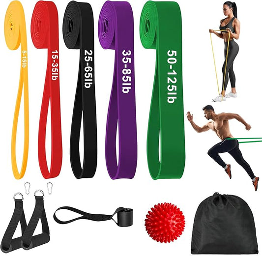Resistance Bands for Working Out, Workout Bands, Training Bands Set, Pull Up Exercise Bands for Home Workouts, Full Body Training, Physical Therapy, Muscle Training, Strength Training.