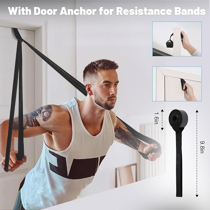 Pull Up Bands, Resistance Bands Set, Exercise Workout Bands for Men & Women, Ideal for Body Stretching, Physical Therapy and Muscle Training