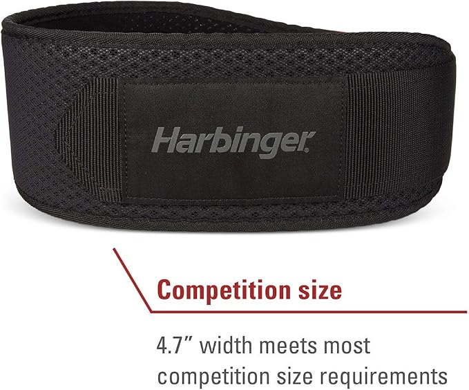 Harbinger Weightlifting Belt - Red, 4.5 Inch, Small