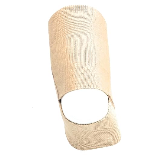 Champion Figure 8 Ankle Support, Light Elastic Compression Brace, Muscle Joint Recovery, Beige, Medium