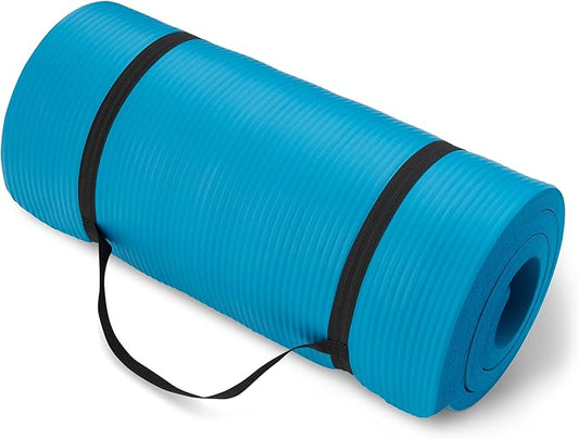 Amazon Basics Extra Thick Exercise Yoga Mat with Carrying Strap