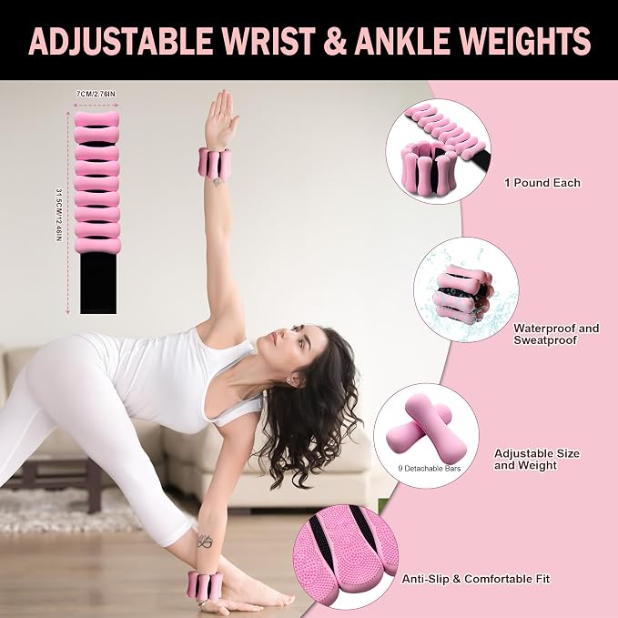 KANGFITER Long and Short 6 Fabric Resistance Bands Set with Door Anchor | Non-Slip Stretch Booty Bands for Working Out Women & Men, Loop Exercise Elastic Bands for Home Physical Therapy Yoga Pilates