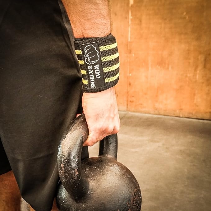 WOD Nation Wrist Wraps for Weightlifting & Strength Training – Professional Gym Straps w/Thumb Loop for Men & Women