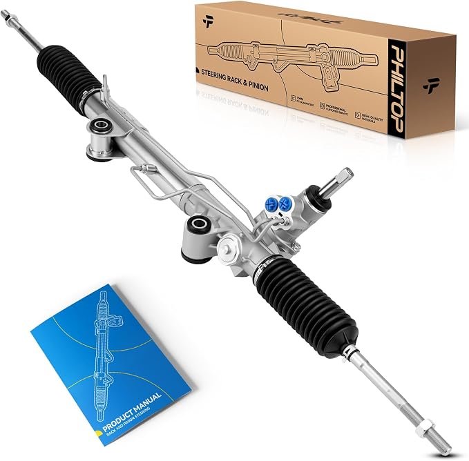 PHILTOP Power Steering Rack and Pinion for 08-12 Liberty, 07-11 Nitro | No.52109984AH, 52109984AF, 52125502AB, 52125502AC, 97390