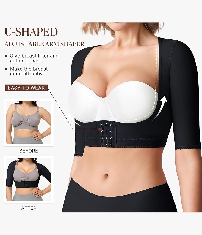 BRABIC Women's Shapewear Tops Post Surgery Compression Sleeve for Arm Shaper