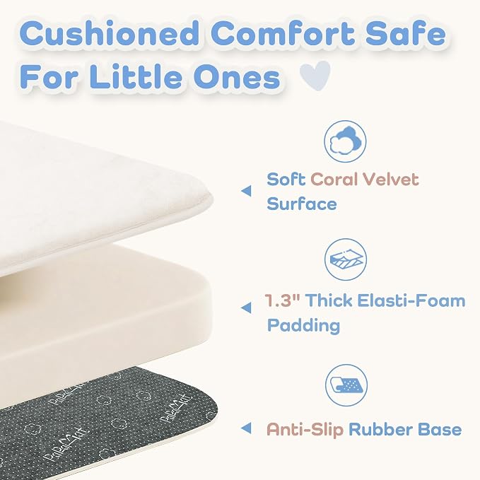 1.3" Thick Baby Play Mat for Floor, 79x79 Soft Foam Play Mats Cream | Memory Mat for Baby to Play on Floor Waterproof Easy Care with Non-Slip Tummy Time Play Mat for Nursery Playroom Classroom