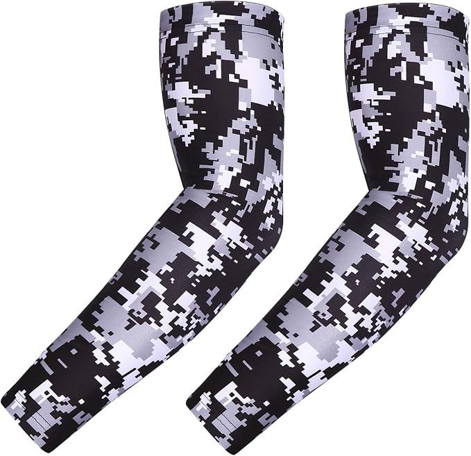 HDE Arm Compression Sleeves for Kids Basketball Shooting Sleeve Youth Sports Cooling Sun Protection Football Baseball 1 Pair