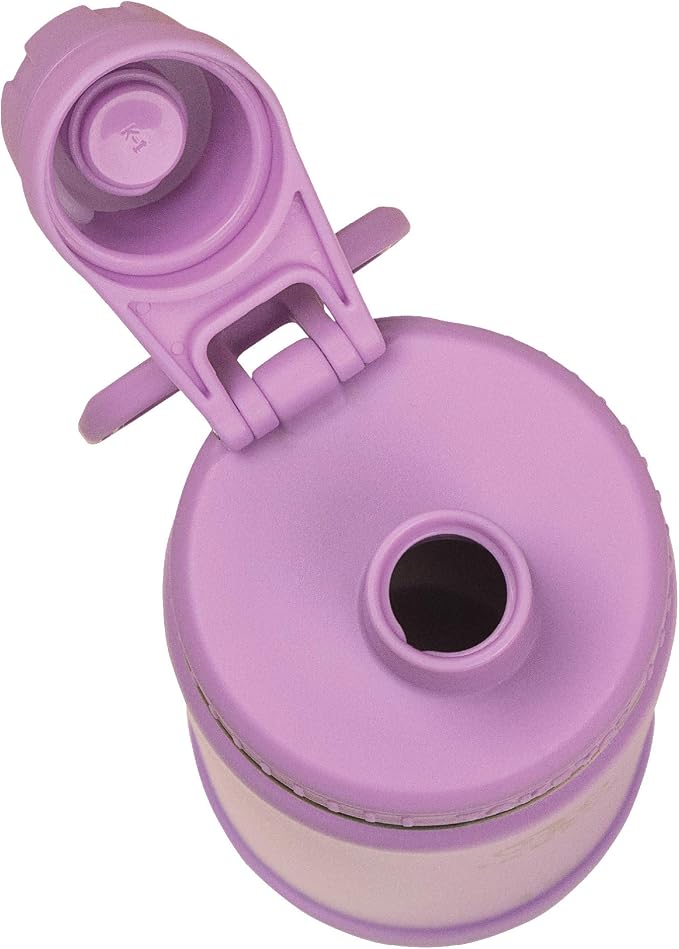 Takeya Actives Stainless Steel Water Bottle, Insulated Spout Lid, Keeps Drinks Cold 24 Hrs, Leakproof, Durable, Dishwasher Safe, Ideal for Gym, Travel, Fits Most Cup Holders, 24 oz/Lilac