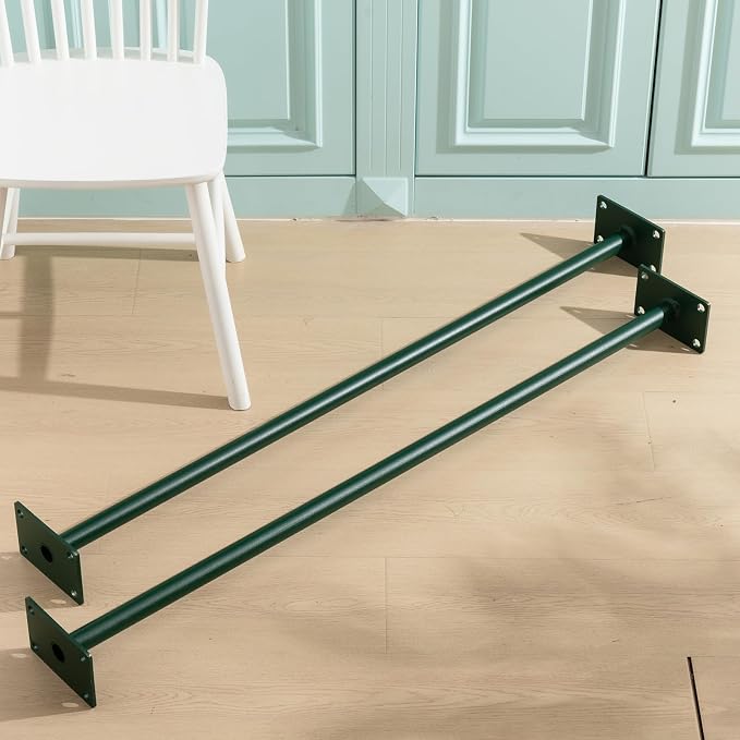 Zonon Heavy Duty Outdoor Pull up Bars Heavy Strength Training Chin up Bars for Home Gyms Full Body Exercise Support 440 Lbs, Installed on 4 x 4, 4 x 6 or 6 x 6 Posts(Not Included), Green