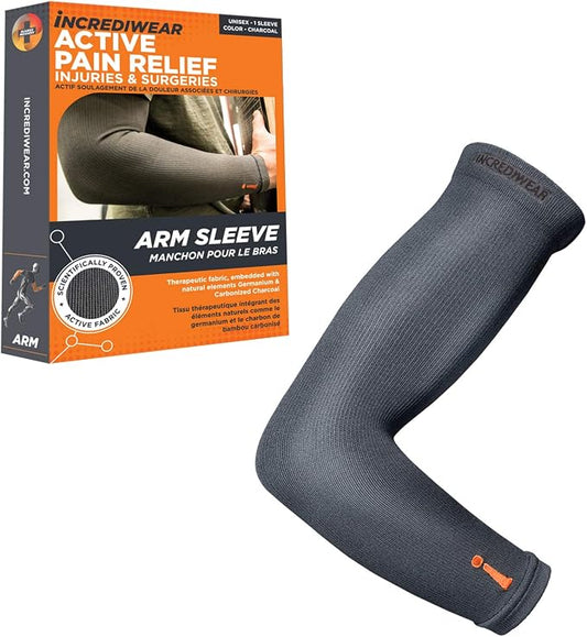 Incrediwear Arm Sleeve – Infrared Arm Sleeves for Men & Women, Arm Support | Muscle Recovery & Muscle Pain Relief for Tennis Elbow Tendonitis, Arm Sleeves for Baseball, Basketball, Football, Working Out