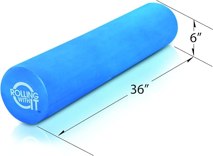 Rolling With It High Density Foam Roller for Physical Therapy | High-density EVA foam, Firm core with smooth surface, Keeps its shape, For back, legs & IT band, Deep tissue muscle recovery