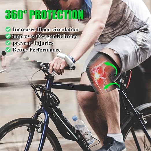 Knee Compression Sleeve For Women Men, Knee Braces for Knee Pain, Running Knee Brace, Knee Support For Knee Joint Pain (Gray with Black, Large)