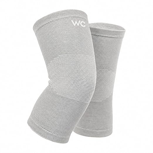 Wonder Care 2-Pack Bamboo Knee Compression Sleeve for Men and Women, Compression Knee Sleeve for Running, Volleyball, Gym Weightlifting Made from Bamboo Yarn, Perfect Knee Brace for Knee Pain and Enhanced Comfort - 1 Pair