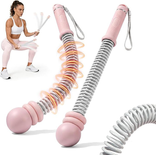 KUZARO Upgrade Weighted Ropeless Battle Ropes for Women, Quiet Adjustable Cordless Battle Ropes for Home Gym HIIT Cardio & Strength Training, Portable Exercise Rope for Arm & Core, Apartment Gear