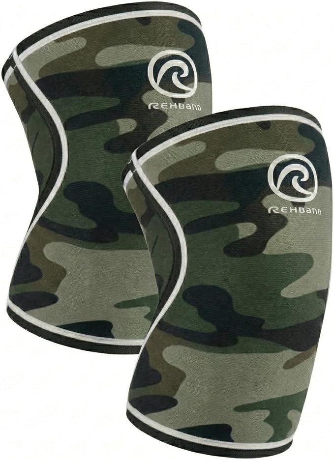 Rehband Original Knee Sleeve 7mm Neoprene Compression Knee Support, Ideal for Weightlifting, Powerlifting, Strongman & Fitness