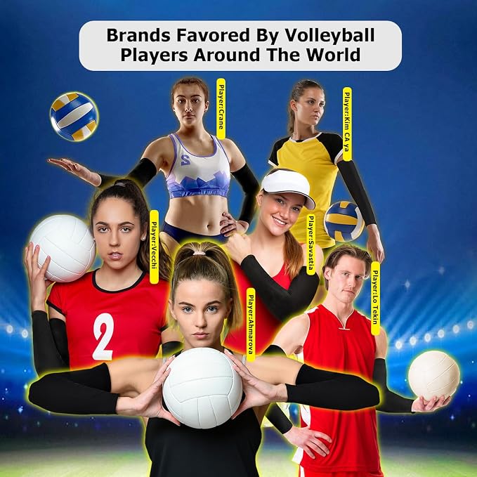 Volleyball Arm Sleeves youth girls - 3XS-XL Compression Volleyball Arm Sleeves for women teen girls kids