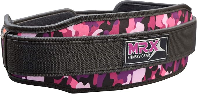 MRX Weight Lifting Belt with Double Back Support Gym Training 5" Wide Belts 11 Colors