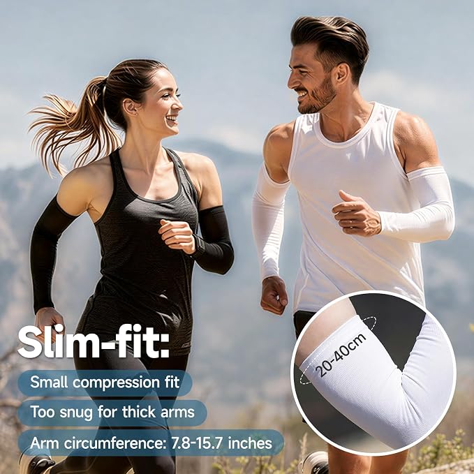 Cooling Arm Sleeves for Men & Women - UV Protection,Quick-Drying Compression Sleeves,Tattoo Cover Sleeves for Arms