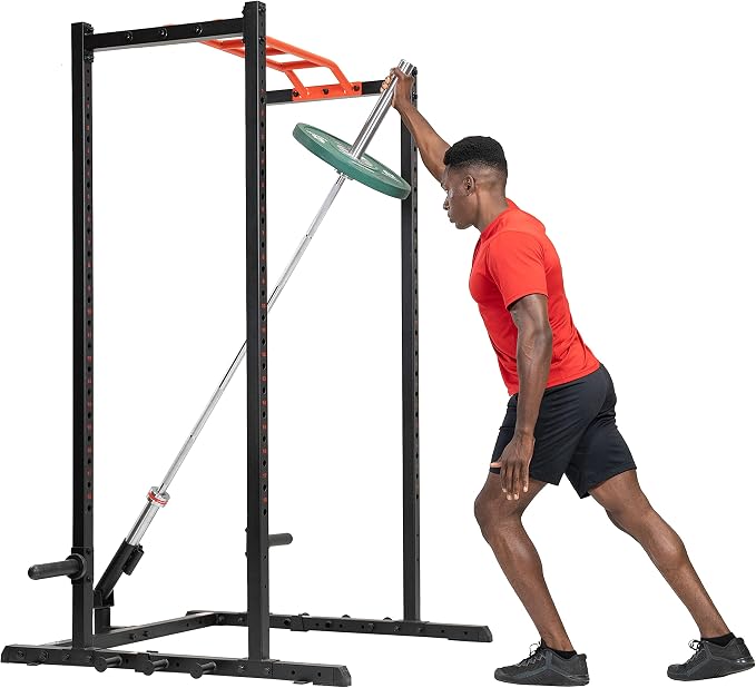 Sunny Health & Fitness Power Cage Squat Rack Attachments for Home Gym | Strength Training, Expanded Workout Variety, Durable Construction, Secure Fit, Quick Installation, Versatile Exercise Support