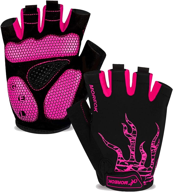 Cycling Gloves Bike Bicycle Gloves, Half Finger 5MM Gel Anti-Slip | Biking Gloves for Men Women Gym workout exercise Motorcycle Hiking Rowing Outdoor Sports