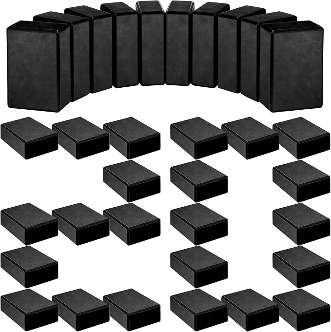 20 Pcs EVA Yoga Blocks Bulk, Non Slip Exercise Brick, Black | Foam Yoga Prop for Pilates Stretching Meditation, Supportive Lightweight Bricks, Women Men Beginners, 20 Pack