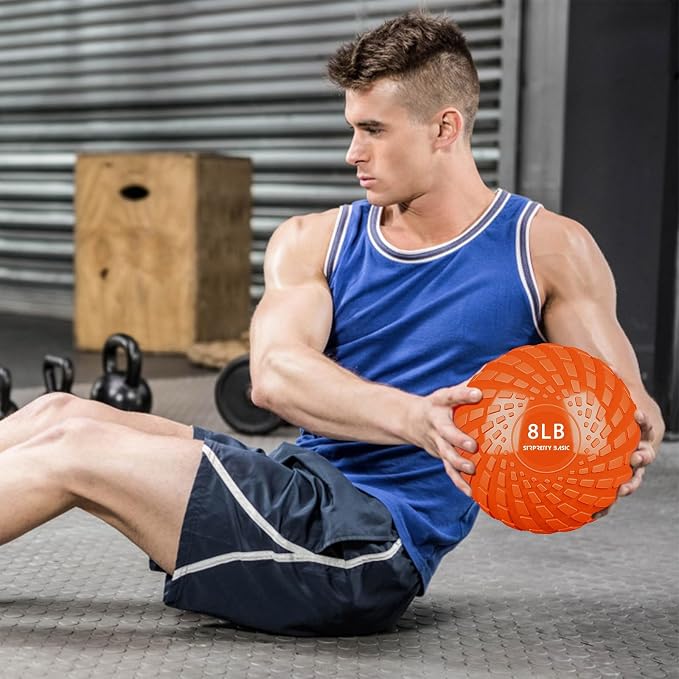 Medicine Ball 8, 10 lbs Slam Ball Weighted Balls for Exercise Strength and Crossfit Workout