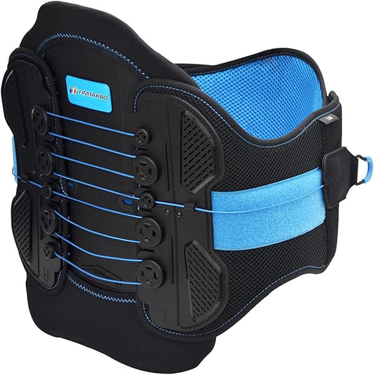 2.0 Version LSO Back Brace with Maximum Decompression Plate(L/XL fit 35-47) | Comfort Curve Back Support New Added with Foam Pad, Dual Pulley System Lumbar Support Belt for Lower Back, Spine, Disc