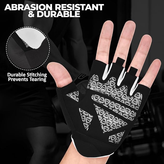 AYRO Breathable Weight Lifting Gloves, Gym Gloves for Men & Women with Extra Grip, Workout Glove for Men with Full Palm Protection, Removal with Durable Closure, for Weightlifting
