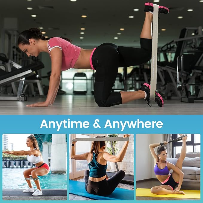 WIKDAY Exercise Resistance Bands with Handles for Working Out Workout Bands Set with Door Anchor for Physical Therapy, Yoga, Pilates