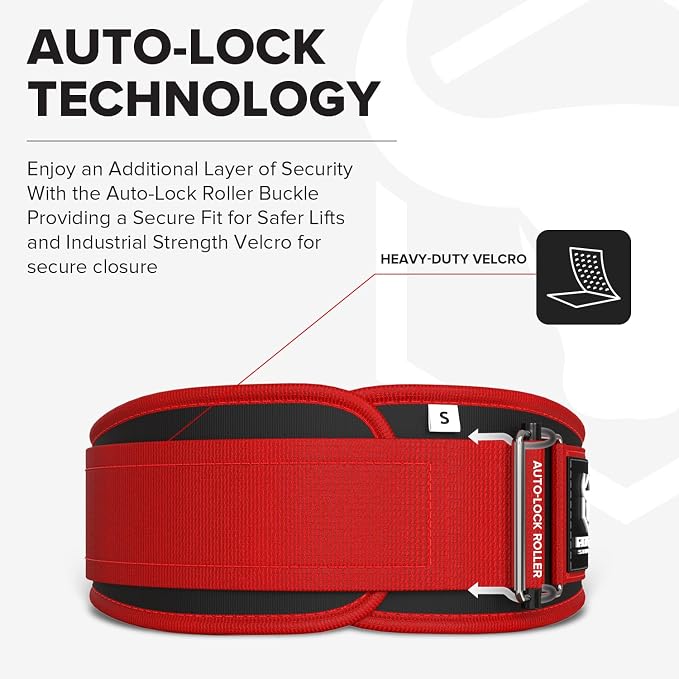 Weight Lifting Belt for Men and Women - Great for Squats, Deadlift, Lunge, Exercises and Training - Best for Olympic, Cross-Training and Bodybuilding Workout