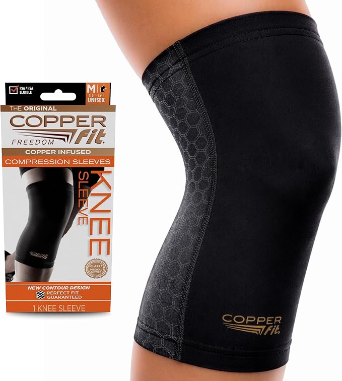 Copper Fit Freedom Knee Compression Sleeve