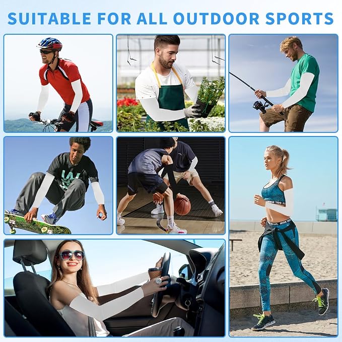 Arm Sleeves for Men Women Compression Sleeves to Cover Arms for Men Working Sun Sleeves for Men Women