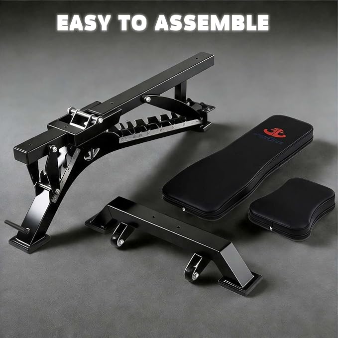 Unive Fitness Adjustable Weight Bench 1300 lb Capacity, 40-Position Workout Bench with 10 Backrest & 4 Seat Angles, Heavy Duty Strength Training Bench for Home Gym, Garage Gym, Incline Flat Dumbbell Workouts