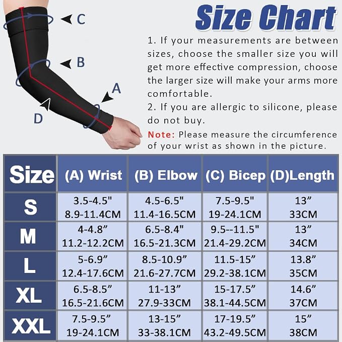 beister Compression Arm Sleeve, 20-30 mmHg Medical Support for Women | Firm graduated pressure; upper-to-wrist coverage; lymphedema, swelling, arthritis and post-surgical recovery routines