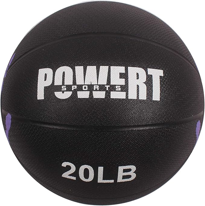 POWERT Medicine Ball Weighted Ball for HIIT Workout, Cardio Fitness Exercise & Physical Therapy