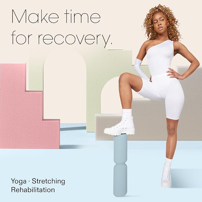 Bala Hourglass Foam Roller (Sea) - Soft Density Back Roller Foam for Physical Therapy, Deep Tissue Muscle Massage, Flexibility & Stretching - Workout Roller for Yoga, Neck, Back & Legs Exercise