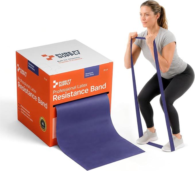 Pure PT Premium Latex Resistance Band – Elastic Exercise Bands | Premium latex resistance band for strength training, yoga & physical therapy | Elastic Workout Bands | Exercise Bands