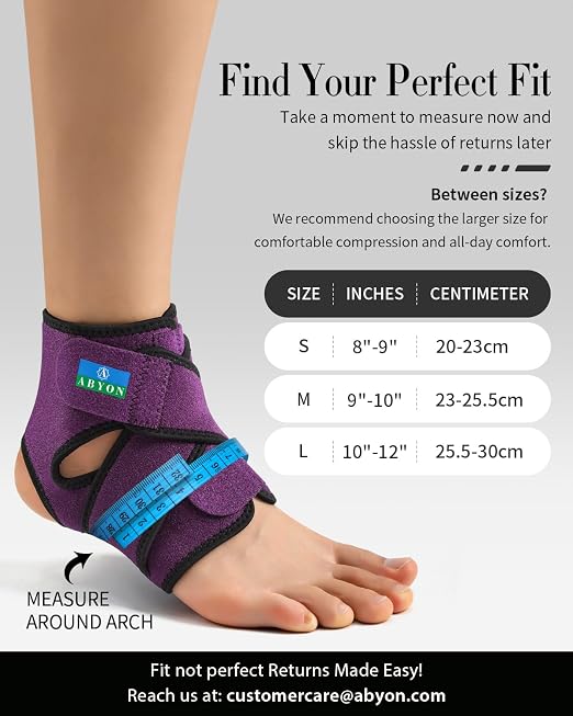 Ankle Brace for Men & Women,Breathable Neoprene Ankle Support with Adjustable Figure-8 Straps for Customizable Support , Ankle Wrap Compression Sleeve for Plantar Fasciitis Relief, Arthritis, Tendonitis, Ankle Sprain