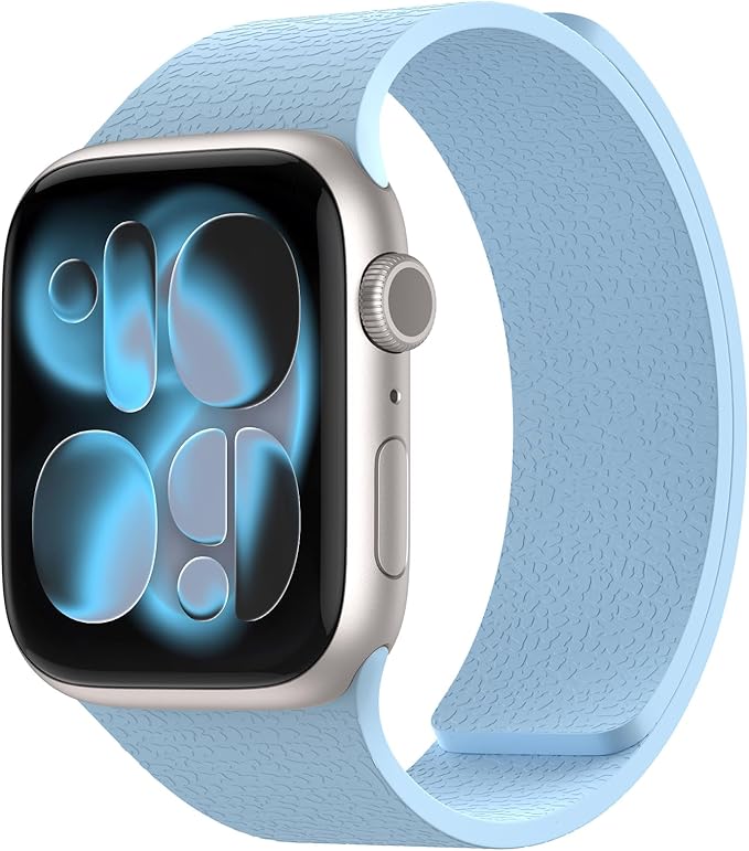 Magnetic Silicone Band Compatible with Apple Watch Band 42mm 41mm 40mm 38mm Series 11 10 9 8 7 6 5 4 3 & SE 3/2/1 Strong Magnetic Clasp, Waterproof & Adjustable