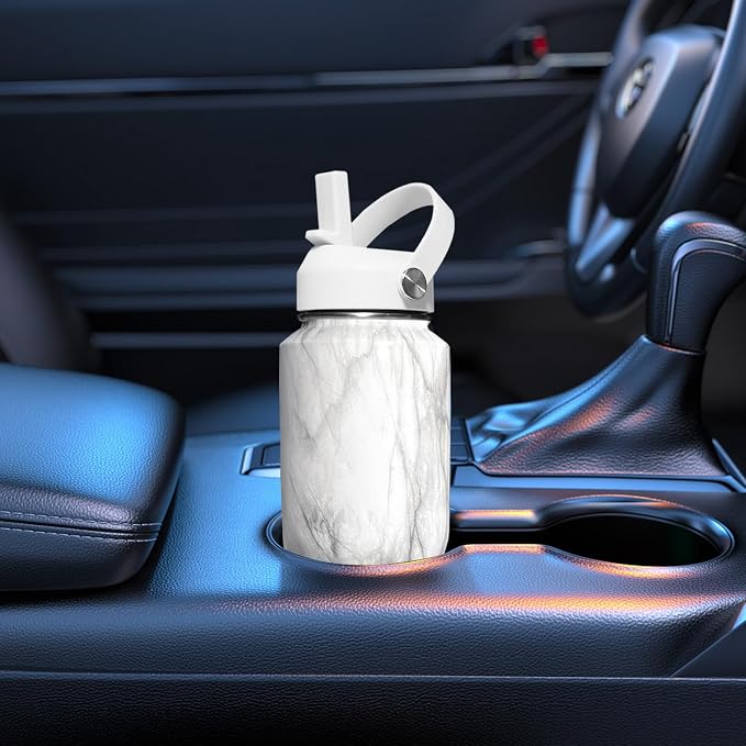 SENDESTAR 40oz Stainless Steel Water Bottle(Cold for 48 Hrs, Hot for 24 Hrs),Double Wall Vacuum Insulated Bottle with Straw Lid, Spout Lid and Flex Cap, Fit in Any Car Cup Holder