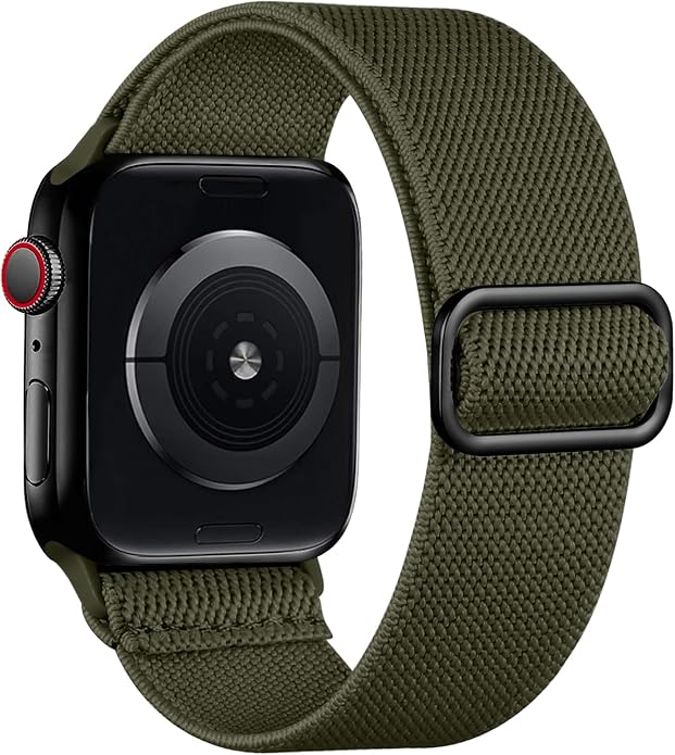 Lerobo Braided Band Compatible with Apple Watch Series 11 10 9 8 7 46mm 45mm 41mm Ultra SE 3 2 1 49mm Series 6 5 4 3 44mm 40mm 38mm 42mm Men iWatch Bands Women Stretchy Nylon Solo Loop Sport Strap