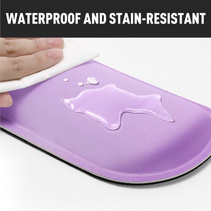 Gimars Upgrade Enlarge Silky Gel Memory Foam Keyboard Wrist Rest, Wrist Rest for Computer Keyboard, Ergonomic Mouse pad Rests for Typing Pain Relief, Wrist Support for Office, Gaming, Purple Gradient