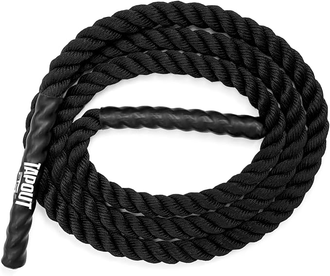 Tapout 9.5-Foot Battle Rope - Compact & Durable | Perfect for Full-Body Workouts, Home Gym Training (1 inch Diameter)
